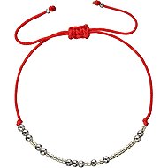 EVOLUTION GROUP 13039.3 red bracelet AG (AG 925/1000; 0,5g) - Bracelet