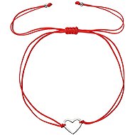 EVOLUTION GROUP 13042.3 red bracelet AG (AG 925/1000; 0,3g) - Bracelet