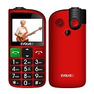 EVOLVEO EasyPhone FM, Red - Mobile Phone