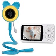 EVOLVEO Baby Monitor N35 with camera, VOX, thermometer, night vision, RGB light, blue - Baby Monitor