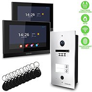 EVOLVEO DoorPhone ID-2, 2-wire for 2 apartments with RFID, fingerprint and ONVIF camera support - Video Phone 