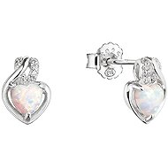 EVOLUTION GROUP 11469.1 white synthetic opal ag earrings (AG 925 / 1000; 1 g) - Earrings