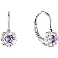 EVOLUTION GROUP 11476.3 violet zircon ag earrings (AG 925 / 1000; 1 g) - Earrings
