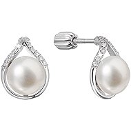 EVOLUTION GROUP 21096.1B white pearl earrings AA 8-8,5 mm ag (AG 925 / 1000; 2 g) - Earrings