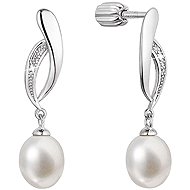 EVOLUTION GROUP 21103.1B white earrings pearl A 7-7,5 mm ag (AG 925 / 1000; 1 g) - Earrings