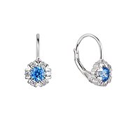 EVOLUTION GROUP 11474.3 aqua zircon ag earrings (AG 925/1000; 1 g) - Earrings