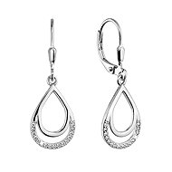 EVOLUTION GROUP 11538.1 crystal zircon ag earrings (AG 925/1000; 2 g) - Earrings