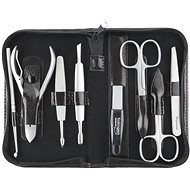 GLOBOS leather manicure set 925-86 black - Manicure Set