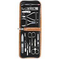 KELLERMANN manicure and pedicure set 5792 P N brown with ostrich skin pattern - Manicure Set