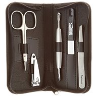 GLOBOS Leather manicure set 950-76 black - Manicure Set