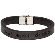 Ewena Leather bracelet brown Best Grandpa - Bracelet