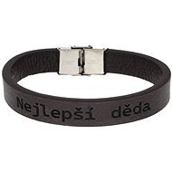 Ewena Leather bracelet brown Best grandpa - Bracelet