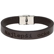 Ewena Leather bracelet brown Best Daddy - Bracelet