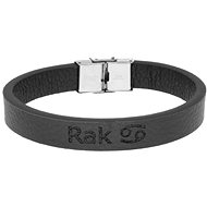 Ewena Black leather bracelet with Cancer sign - Bracelet