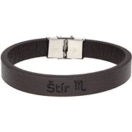 Ewena Brown leather bracelet with sign of the Scorpion - Bracelet