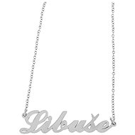 Ewena Steel chain with Libuše name silver - Chain Necklace