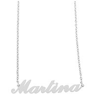 Ewena Steel chain with Martina's name silver - Chain Necklace