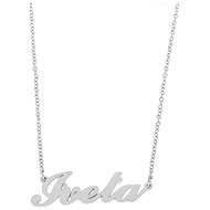 Ewena Steel chain with Iveta's name silver - Chain Necklace