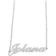 Ewena Steel chain with Jolana's name silver - Chain Necklace