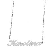 Ewena Steel necklace with the name Karolina silver - Chain Necklace