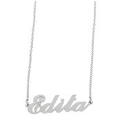 Ewena Steel chain with name Edita silver - Chain Necklace