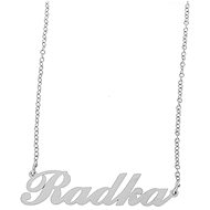 Ewena Steel chain with Radka's name silver - Chain Necklace