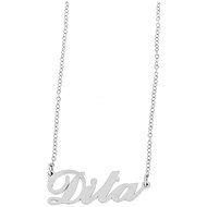 Ewena Steel chain with the name Dita silver - Chain Necklace