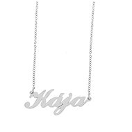 Ewena Steel chain with the name Kája silver - Chain Necklace