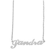 Ewena Steel chain with Sandra name silver - Chain Necklace