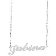 Ewena Steel chain with Sabina name silver MK54 - Chain Necklace