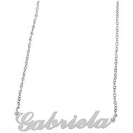Ewena Steel chain with the name Gabriela silver - Chain Necklace