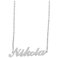 Ewena Steel chain with the name Nikola silver - Chain Necklace