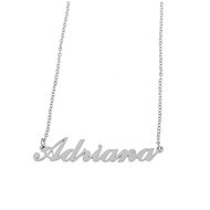Ewena Steel chain with the name Adriana silver - Chain Necklace