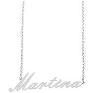 Ewena Steel chain with Martina's name silver MT54 - Chain Necklace