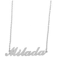 Ewena Steel chain with the name Milada silver - Chain Necklace