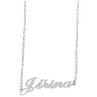 Ewena Steel necklace with the name Jiřina silver - Chain Necklace