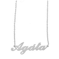 Ewena Steel chain with Agata name silver - Chain Necklace