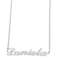 Ewena Steel writing chain with name Daniela silver - Chain Necklace