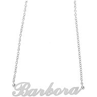 Ewena Steel chain with the name Barbara silver - Chain Necklace