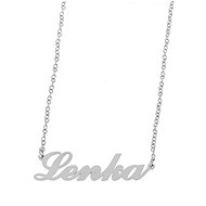 Ewena Steel chain with the name Lenka silver - Chain Necklace