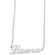 Ewena Steel chain with Laura's name silver - Chain Necklace