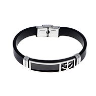 Ewena Bracelet steel / rubber anchor - Bracelet