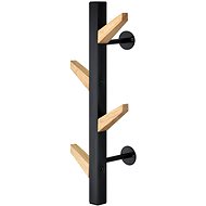 EXCELLIANCE Wall hanger metal and wood black 50 cm - Coat Hanger