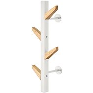 EXCELLIANCE Wall hanger metal and wood white 50 cm - Coat Hanger