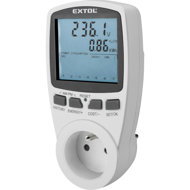 EXTOL PREMIUM energy meter - wattmeter, kW, kWh, V, A, Hz, 8831260 - Energy Consumption Meter