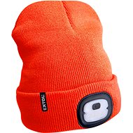 EXTOL LIGHT Cap with headlamp 4×25 lm, fluorescent orange UNI - Winter Hat