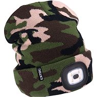 EXTOL LIGHT Cap with headlamp 4×45 lm, camouflage UNI - Winter Hat