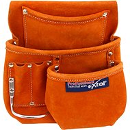 EXTOL PREMIUM Leather tool belt, 3 pockets - Tool Belt