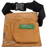 EXTOL CRAFT Leather tool belt, 3 pockets - Tool Belt