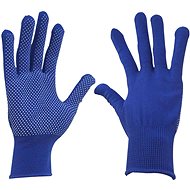 EXTOL CRAFT Rukavice z polyesteru s PVC terčíky na dlani, velikost 8" - Work Gloves